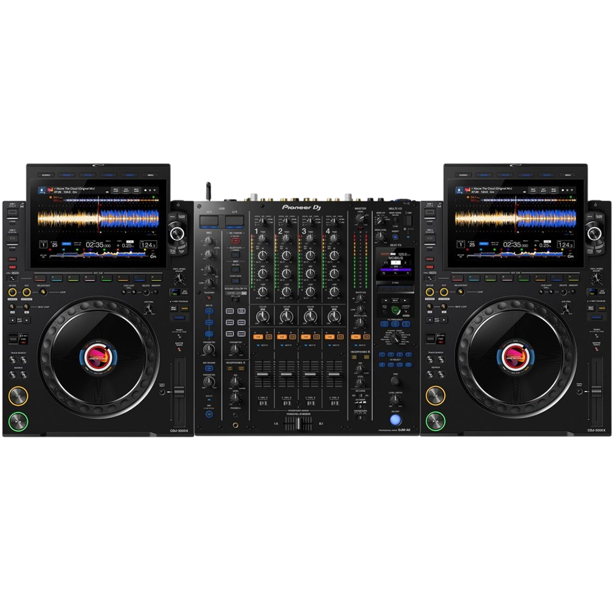 Pioneer DJ – Régie 2x CDJ-3000 + DJM-A9