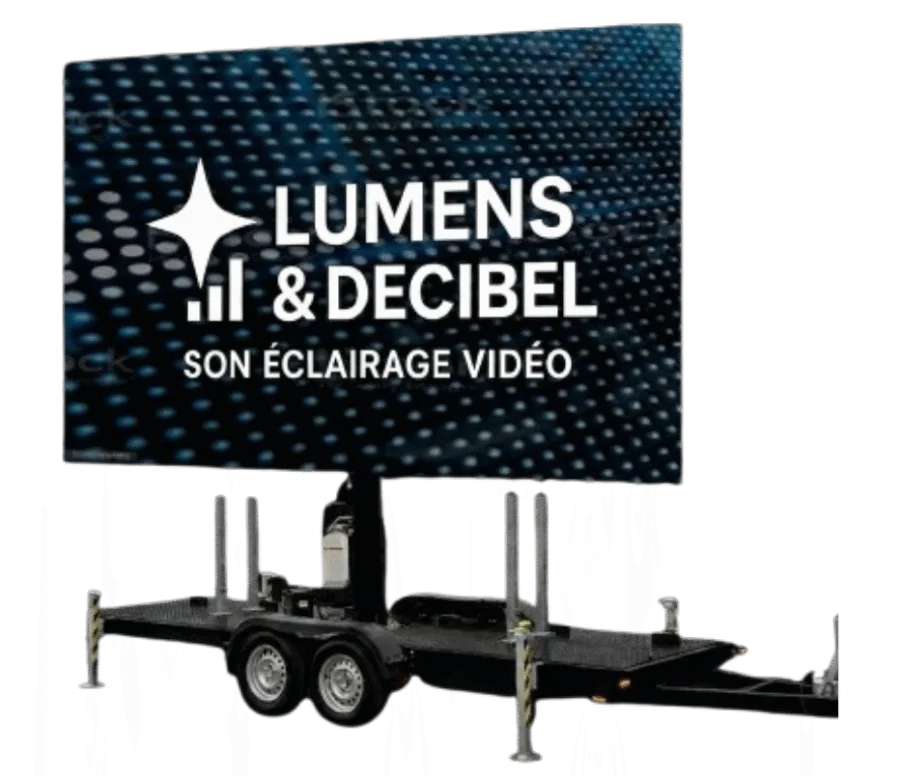 Remorque écran LED 5 x 3 m – 15 m² (P3.9)